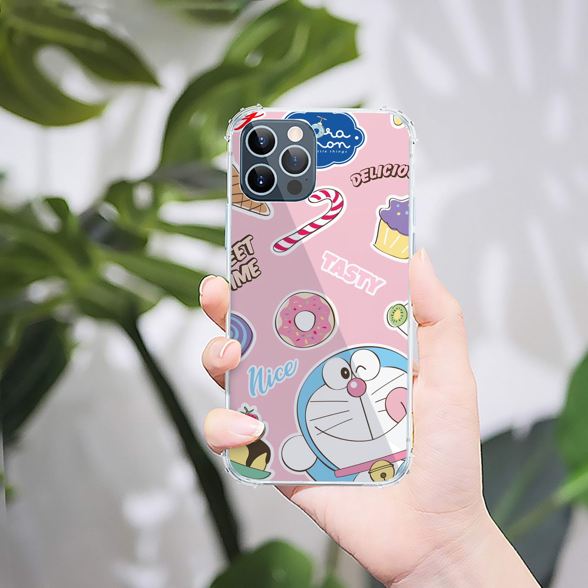 （画像用） ドラえもん Doraemon 【iPhone 12シリーズ対応】透明スマホケース（クリアソフトケース）